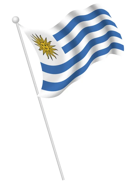Uruguay Drapeau national drapeau national — Image vectorielle